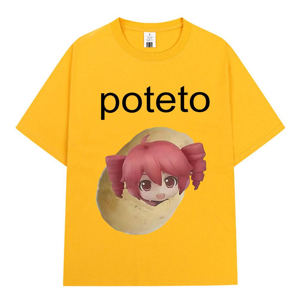 Kasane Teto T Shirt Funny Cute Unisex Women Clothing Fashion Harajuku Tshirts Summer Cotton Oversized Casual Short Sleeve Tshirt