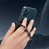 Yousheng 1/2Pcs Dual-Ring Three-Finger Back Clip Holder Multipurpose Foldable Phone Grip Holder 360 Degrees Rotation Cell Phone Ring Holders Stand