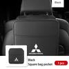 Cwvjgx1 For Mitsubishi Car Logo Seat Back Storage Leather Multifunction Hanging Box Accessories Outlander Lancer Cross Colt Xpander