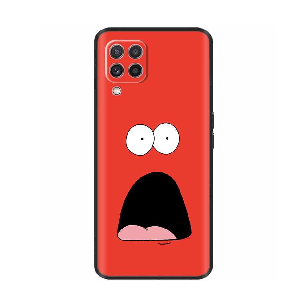 For Samsung A12 M12 F12 Case Stylish Painted Cover Soft Liquid Silicone Phone Case For Galaxy A12 A M F 12 Fundas TPU Capa Black