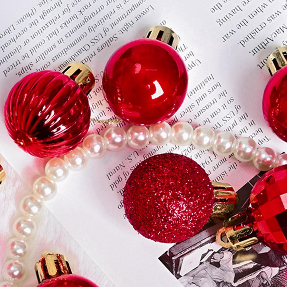 36Pcs/Box 3cm Christmas Ball Decoration Xmas Tree Pendent Ornaments for Home Decor New Year Party Supplies Christmas Gifts