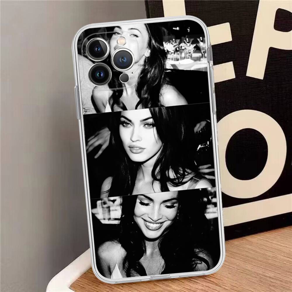 

American Actress Megan Fox Phone Case For IPhone 11 13 16 12 17 14 15 Pro Max Plus Soft Clear Back Cover Coque iPhone 16 pro
