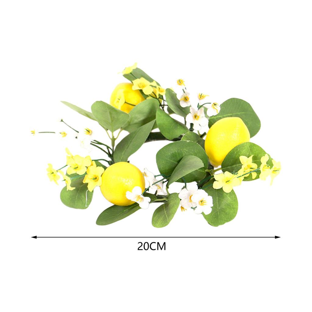 Candle Wreath Indoor Decorative for Front Door Easy To Hang Candlestick Holders Rings for Kitchen Thanksgiving Cabinet Christmas