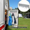 Caravan Storage Rack Hook Rail with Keder Piping RV Camping Coat Hook Rack for Motorhome Keder Piping Rail Strip Tent Roof Poles