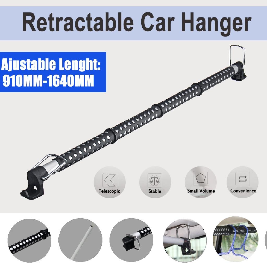 Car Clothes Hanger Retractable Multifunctional Car Coat Hangers Vehicle Clothes Hanger Jackets Suits Holder Rack Auto Supplies For Universals Car