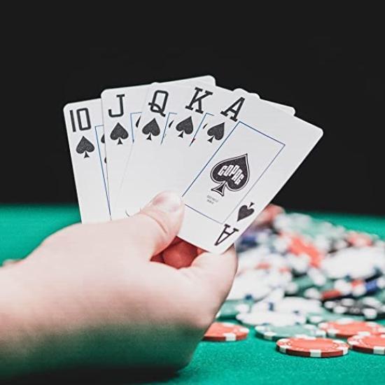 Copag 1546 Neoteric Design Plastic Poker Size Playing Double Deck Set 100% Cards, Yellow/Pink/Blue, (Regular Index)