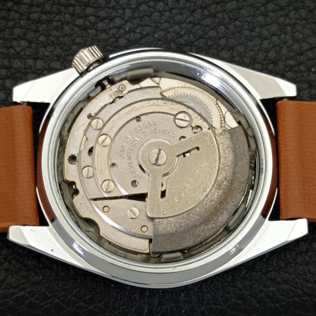 JAPAN VINTAGE REFURBISHED SEIKO 5 AUTOMATIC 6309A MENS YELLOW WATCH A441145-4 Sk-a441145