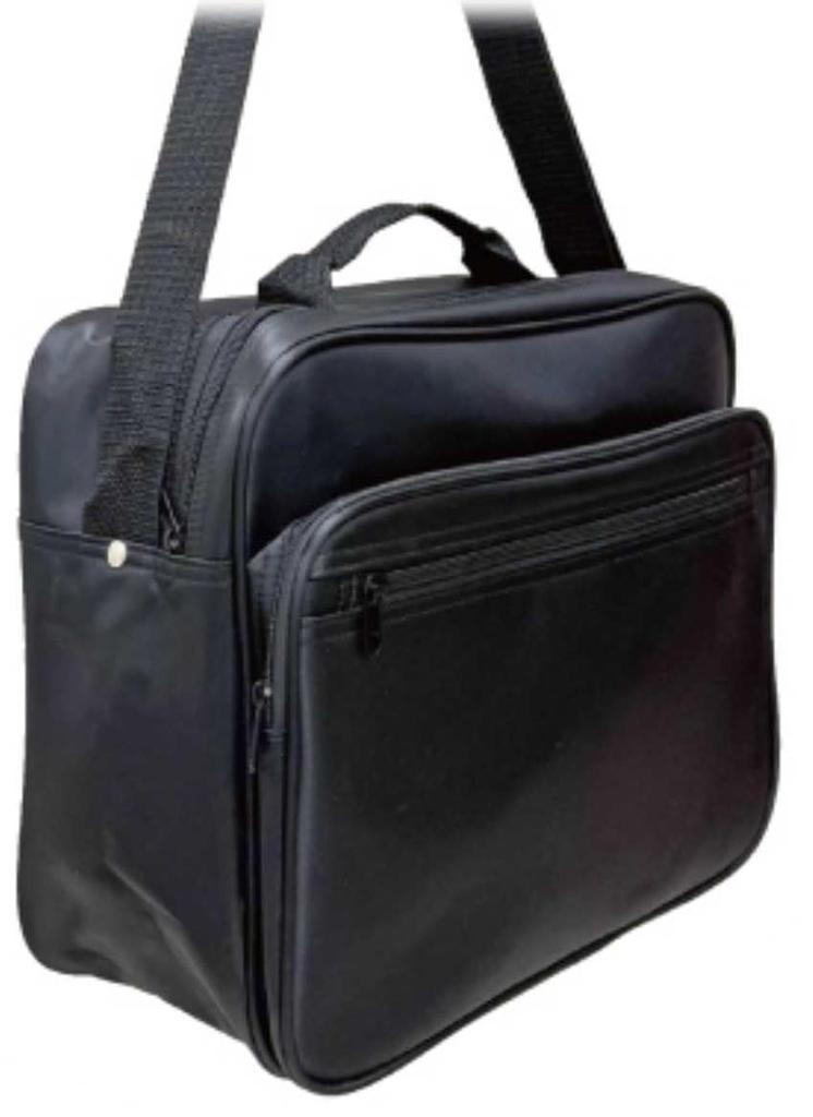 Shoulder bag with wide 14cm large multiple compartments for documents and 2 front fits A4 and B5 x x D14cm bag/Business gusset, capacity, files,