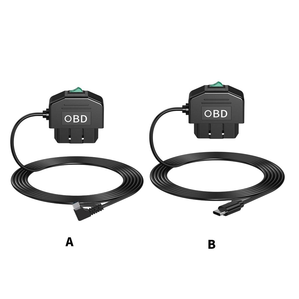 Dual Mode OBD Car Recorder Cable with Intelligent Parking Surveillance & Voltage Protections High Efficiency OBD Cable