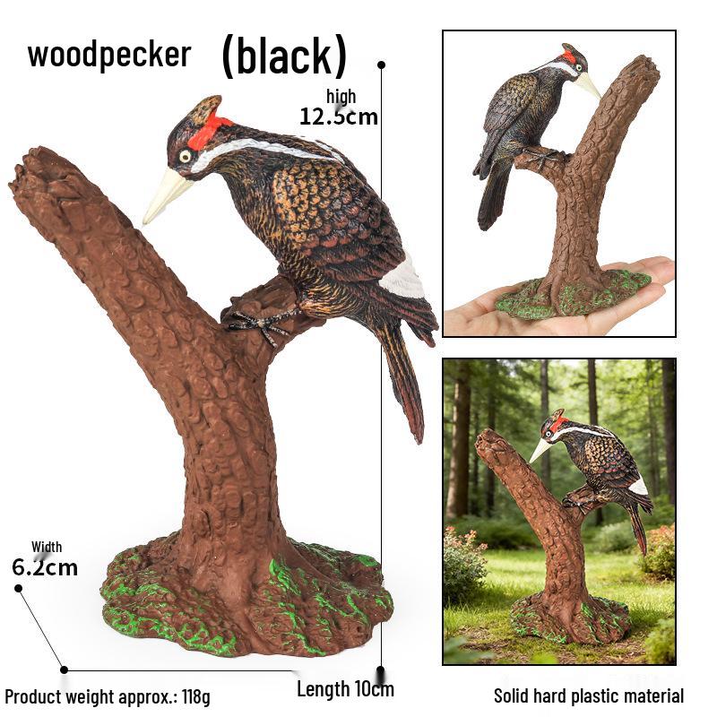 Kids' Bird Model Set: Toucan, Parrot, Ostrich, Peacock, Eagle, Pigeon, Owl.