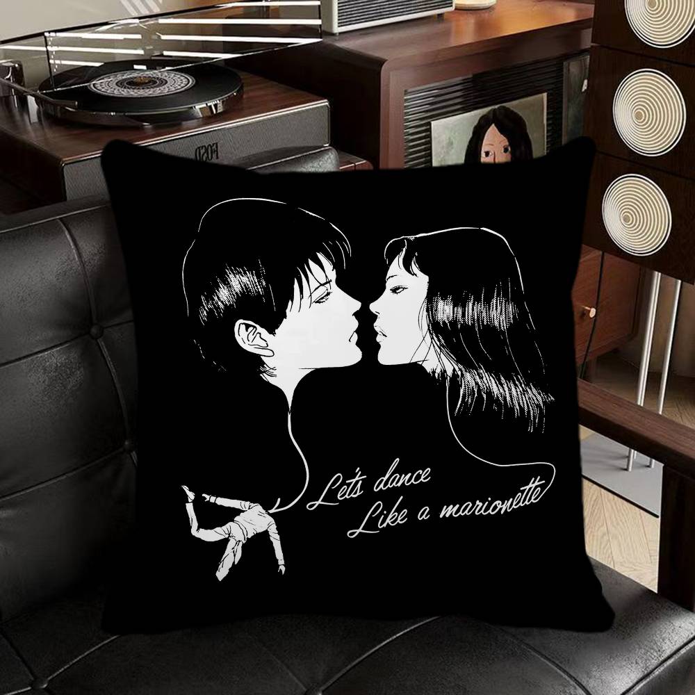 Japan Anime Junji Ito Pillow Case Square Pillow Bedroom Sofa Leisure Comfort Cushion Car Home Decoration