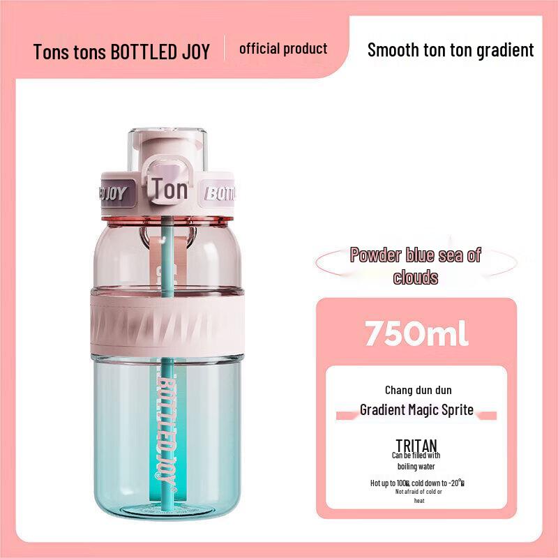 Dunton 0.75L Tritan Dual-Drink Flip-Top Water Bottle
