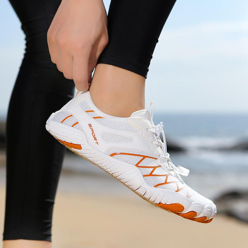 Schnelltrocknende Strandwatschel-Sneaker Atmungsaktive Unisex-Wassersport-Schuhe Rutschfeste Wasserschuhe zum Surfen Tauchen Canyoning