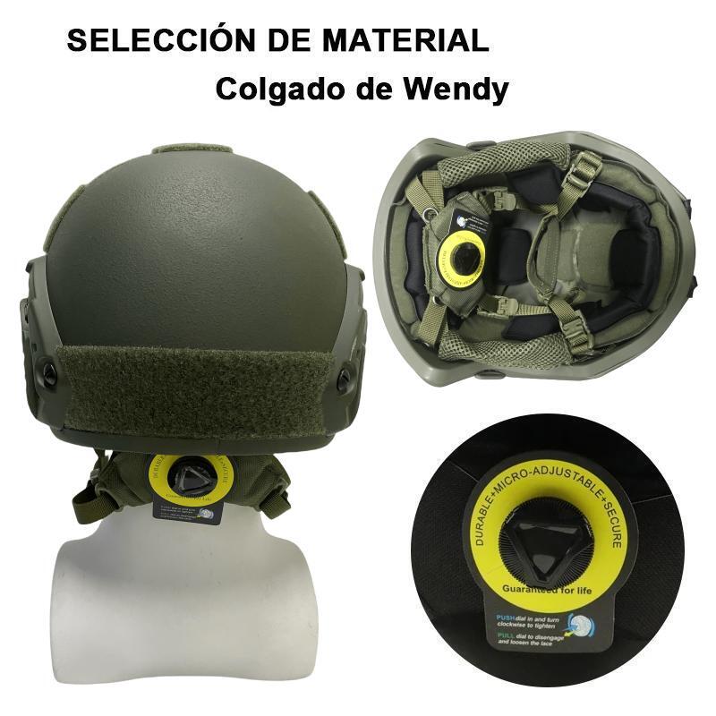 Ballistic ACH High Cut Tactical Helmet Kevla High Quality Ballistic Helmet NIJ IIIA FAST Wendy's Suspension Pad Ballistic Helmet