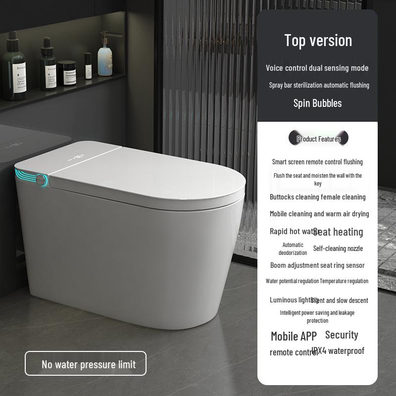 Nest Chi Smart Toilet: Household Automatic Flip Lid, Instant Heating, Sterilization, No Water Pressure Limit.