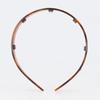 [Alexandre De Paris] Pleasance Hairband Brown Shell