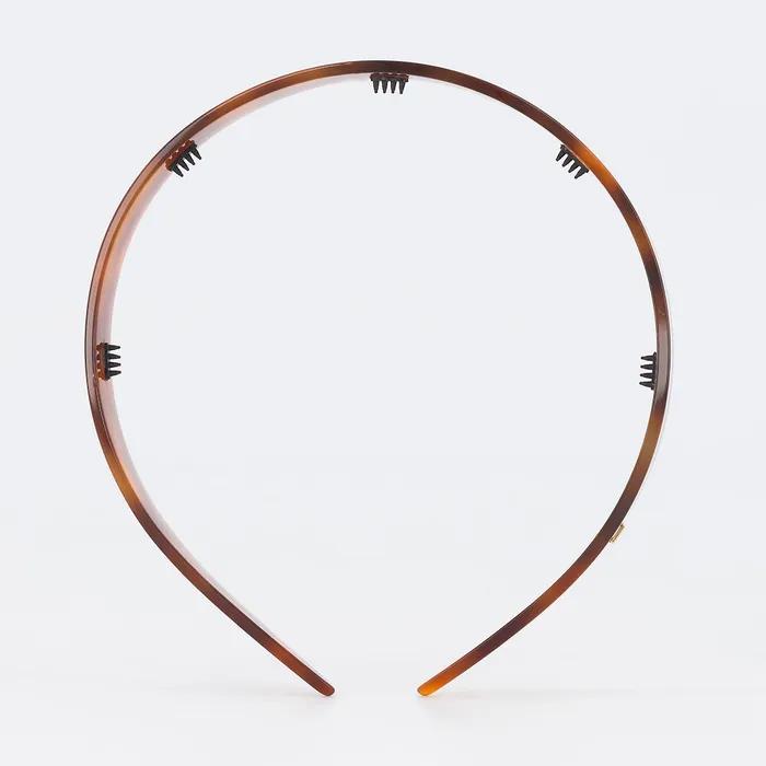 [Alexandre De Paris] Pleasance Hairband Brown Shell