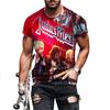 Summer Fashion Trend 3D Printing Anime T-shirt Rock Short Sleeved Gothic Casual Comfortable Short Sleeved Top