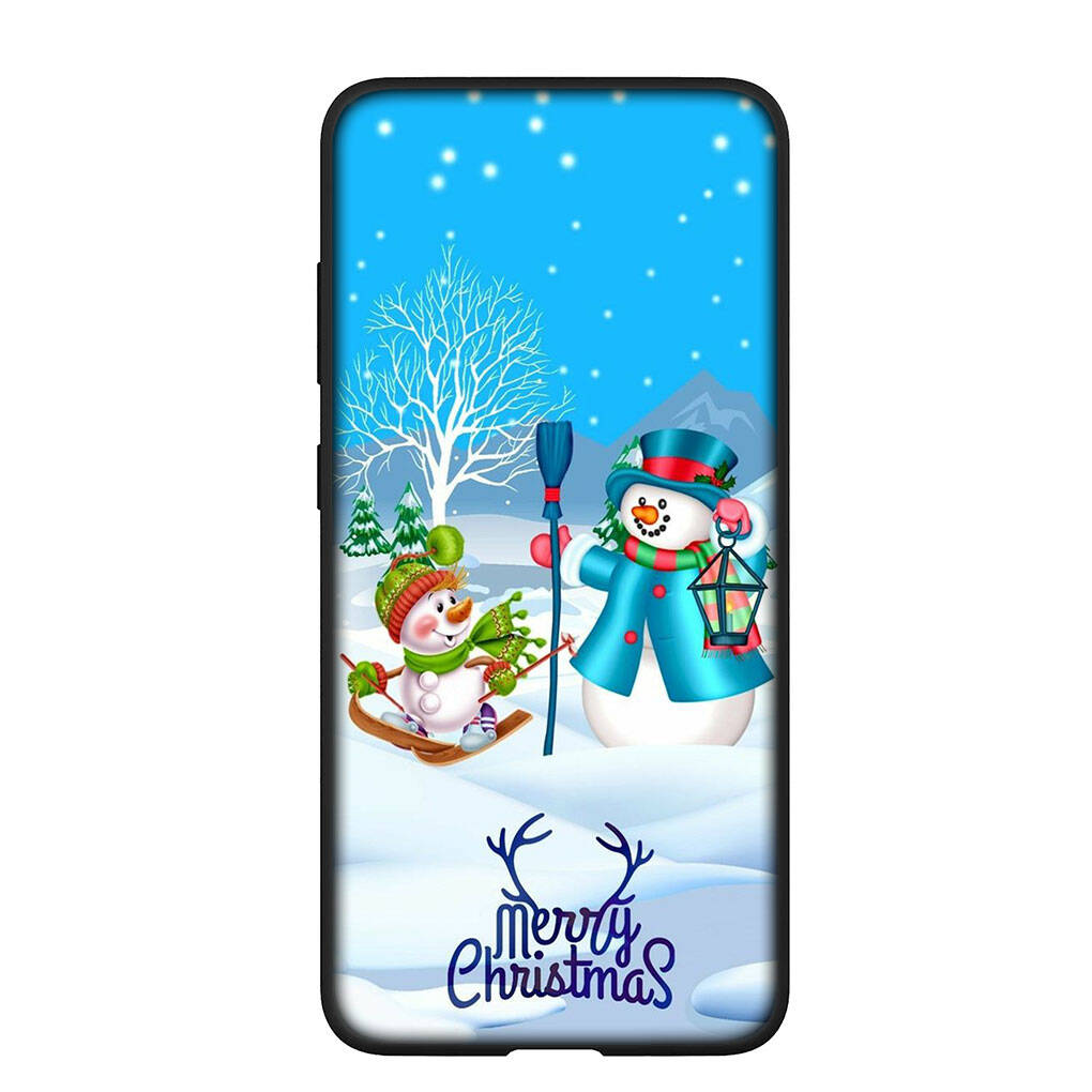 Phone Case for Samsung Galaxy S25 S23 S22 S24 Ultra FE A05 A06 A15 A16 A36 A37 A35 A54 A55 A56 A57 A25 A26 A53 A17 Snowman Merry Christmas Deer Cover