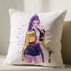 Kpop Demon Hunters Pillowcase Anime 45X45cm Sofa Cushion Cover Bedroom Decor