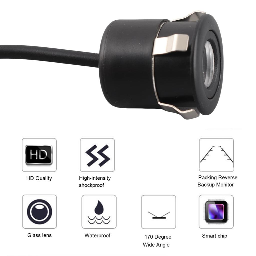 Vbestlife VBESTLIFE Mini Back Up Camera, Color 170° Wide Angle, Waterproof, Embedded Type, CCTV,