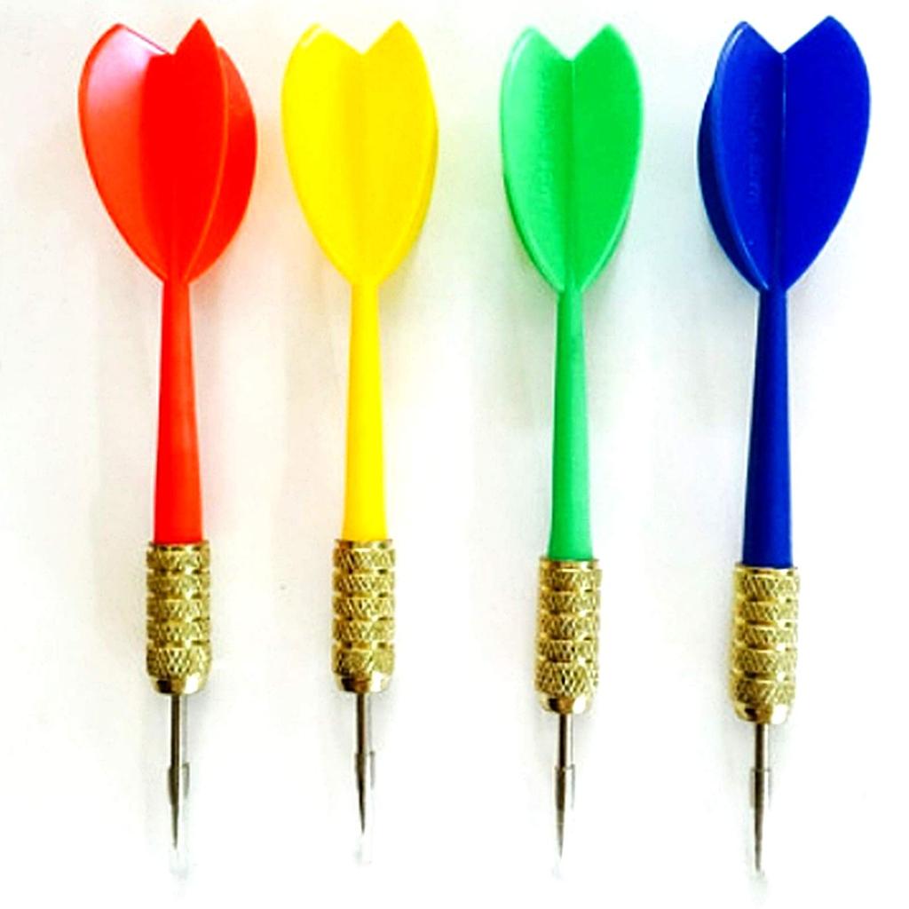 TradeWind Double-Sided Dartboard, 29cm, Includes 4 Darts, for Indoor Play, Party Games, Competition, and Practice.