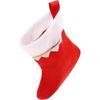 Red Felt Christmas Stockings Golden Trim Gift Candy Bag New Festive Ornament  Christmas Party