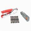 Compression Tool Kit RG59 RG6 Coaxial Crimping Tool Dual Blade Coaxial Cable Stripper With 10F Conne