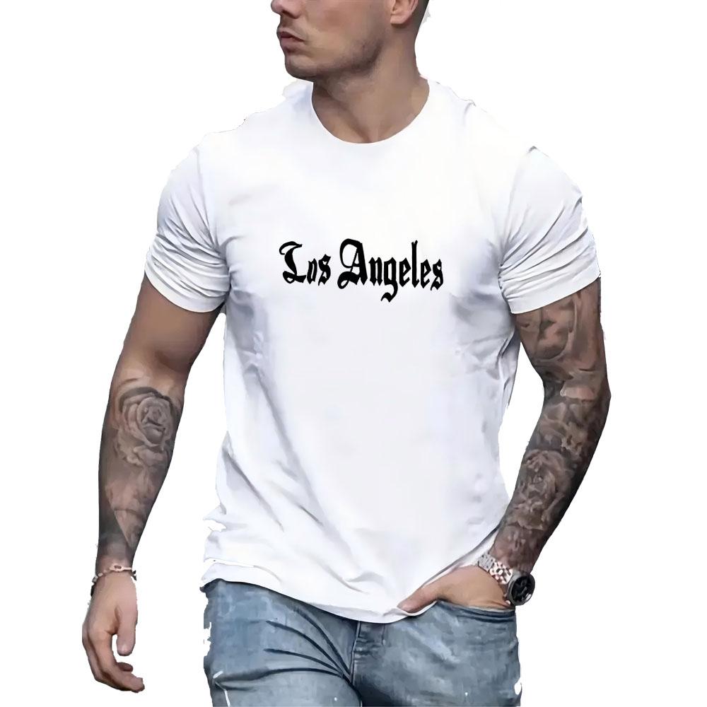 Summer Cotton Short Sleeve T Shirt Men Outdoor Jogging Leisure Breathable Gym T-Shirt Running Sports Muscle Training Tees Tops