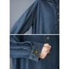 DIMANAF Women 2025 New Plus Size Spring Dress Hoodies Denim Long Sleeve Dress Loose Blue Basic Dresses Vintage