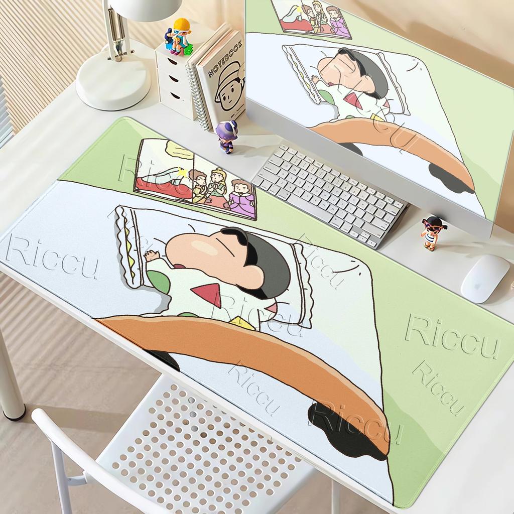 XXL Anime Lovely C-Crayon Shin-chan Pattern Mouse Pads Kawaii Cartoon Rubber Rug Gaming Table Laptop Computer Keyboard Desk Mats