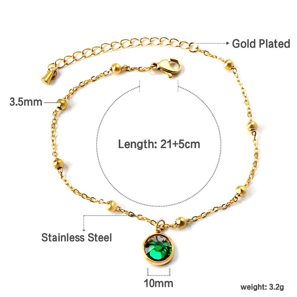 Fashionable Cross Ankle Bracelet Fade Resistant Minimalist Elegant Women Foot Jewelry