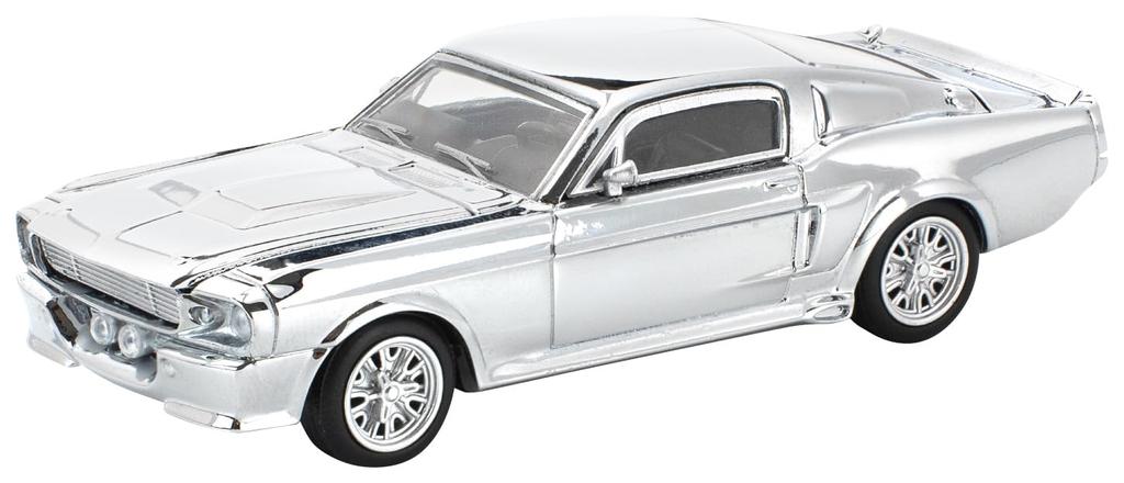Genesis Company POP RACE Shelby Mustang GT500 Silver Chrome Finished Model PR640312 1/64