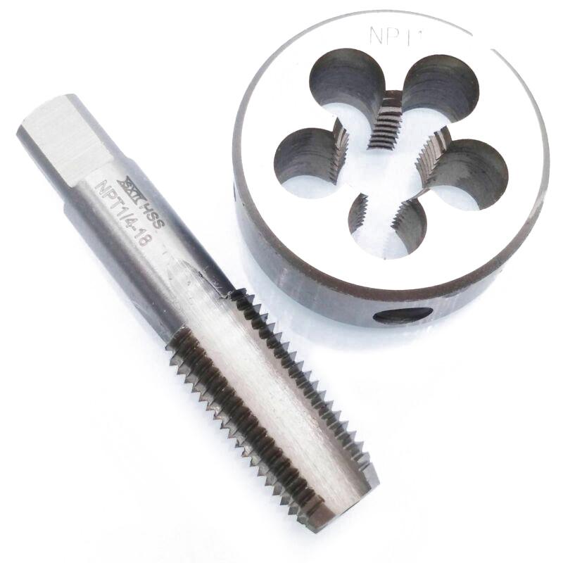 Buy High Speed Steel Thread Tap Die 1/418 NPT Metalworking Silver