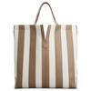 TOD'S DI Leather Paneled Canvas Handbag Medium Men's White & Beige XBMDBMOS300V5V4L97