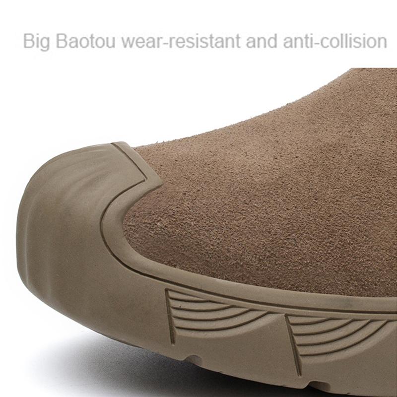 Imwete Insulation Men Work Boots Puncture-Proof Safety Shoes Steel Toe Welder Protective Sneakers Steel Toe Cap Footwear