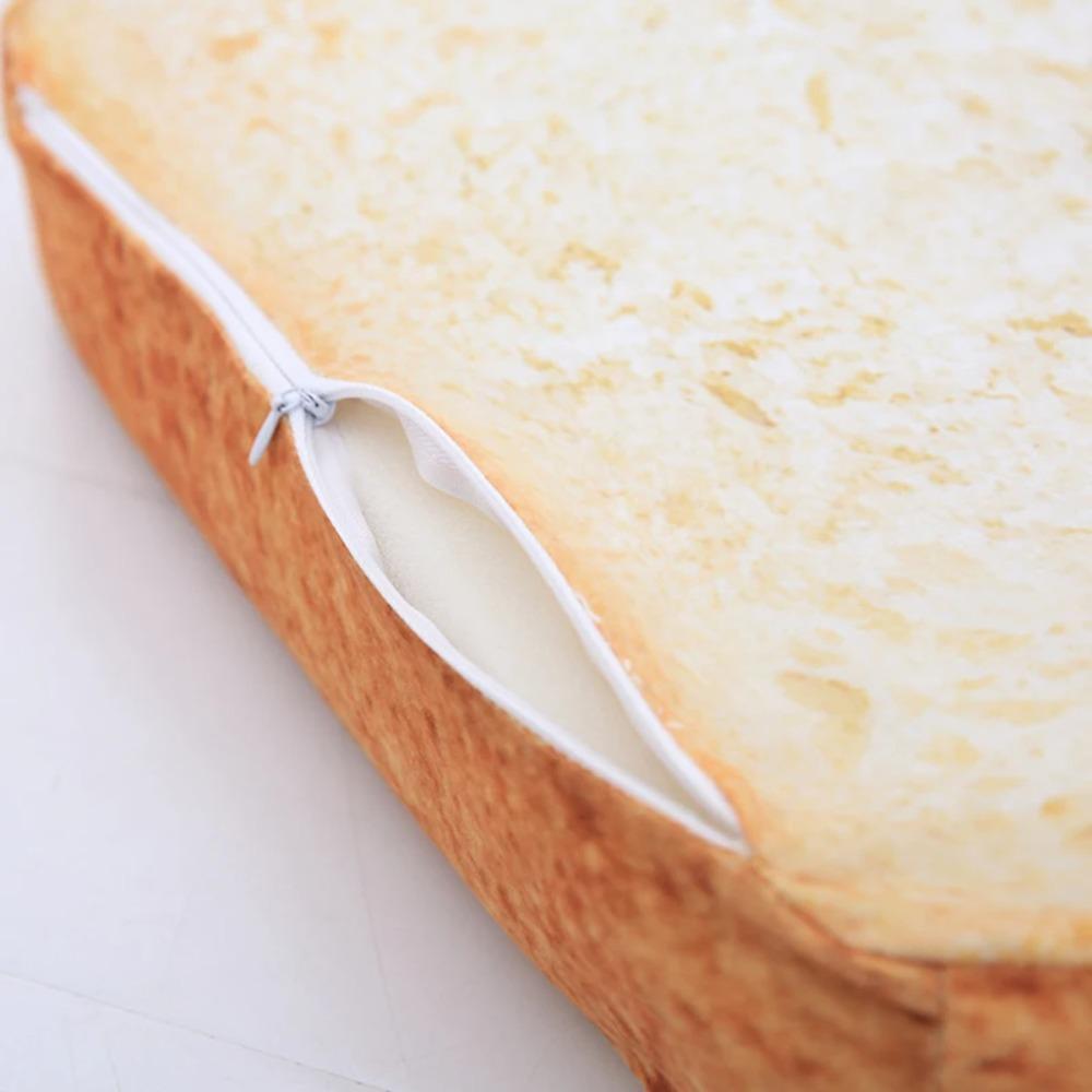 Practical Simulated Toast Seat Cushion Thickened Sponge Soft Chair Mat Detachable Square Dogs Kennel Living Room
