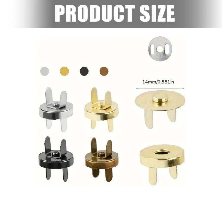 40Pcs Magnetic Purses Snap Clasps Button Magnetic Purse Closure Fasteners Magnetic Button Replacement Kit for Clothes