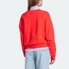 Levis Solid Color Long Sleeve Crew Neck Loose Regular Sweatshirt Women sweatshirt Red 85630-0000