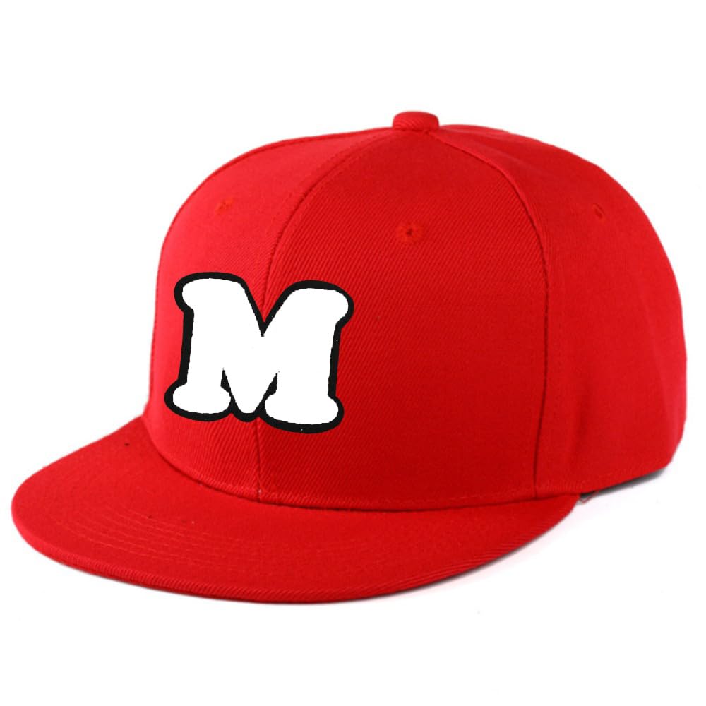 MKDAER Cap Super Mario Mario Style Cap Hat Cosplay Original Patch Set USJ Univa (Mario RED)