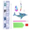 Diamond Painting Pendant DIY Crystal Dolphin Wind Chime 5D Diamond Painting Pendant Decoration Gift