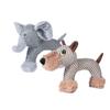 Fun Animal Shape Squeaky Toy For Dog Chewing and Tugging Entertainment Activity Teething Toy for Aggressive Chewers