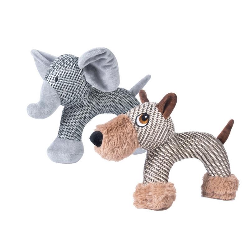 Fun Animal Shape Squeaky Toy For Dog Chewing and Tugging Entertainment Activity Teething Toy for Aggressive Chewers