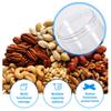Plastic Packing Bottle Pet Clear Empty Seal Bottle Circular Bucket Storage Biscuit Jar Food Grade Sealed Cans Tank Container