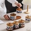 Elegant Butterfly Ceramic Tea Canister Set