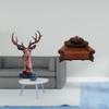 Deer Head Ornament Sofa Couch Figurine Craft Animal Statue Chair Model Home Decor Decorative