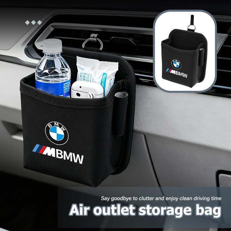 Car Air Outlet Storage Organizer Box Hanging Phone Holder Pocket For BMW Performance X1 M3 M6 F01 F02 E34 E36 E60 F10 F20 X6 IN1