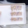 Hand-woven Armor Colored Diamond Sparkling Cute Butterfly Paradise Cat Eye Butterfly Pure Nail Art Sticker