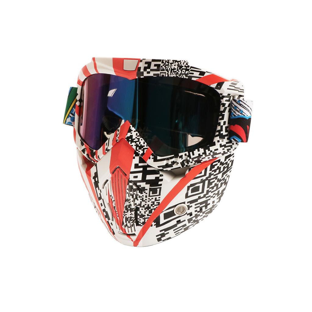 Schutzbrille Wassertransfermaske Abnehmbare Schutzbrille Motorradbrille
