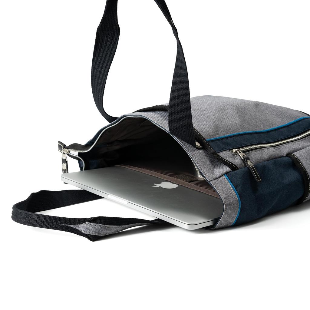 Tote bag JLG4651 Navy [Mustache] (for town)